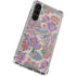 Warm Taupe Floral Galaxy S24 FE Clear Case